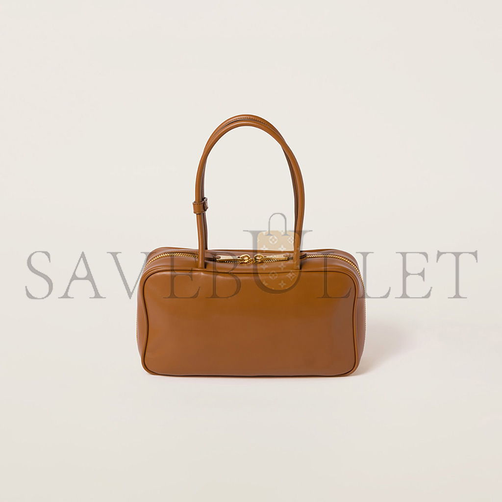MIU MIU BEAU LEATHER TOP-HANDLE BAG 5BB172 (29*17*9cm) MIU MIU BEAU LEATHER TOP-HANDLE BAG 5BB172 (29*17*9cm)
